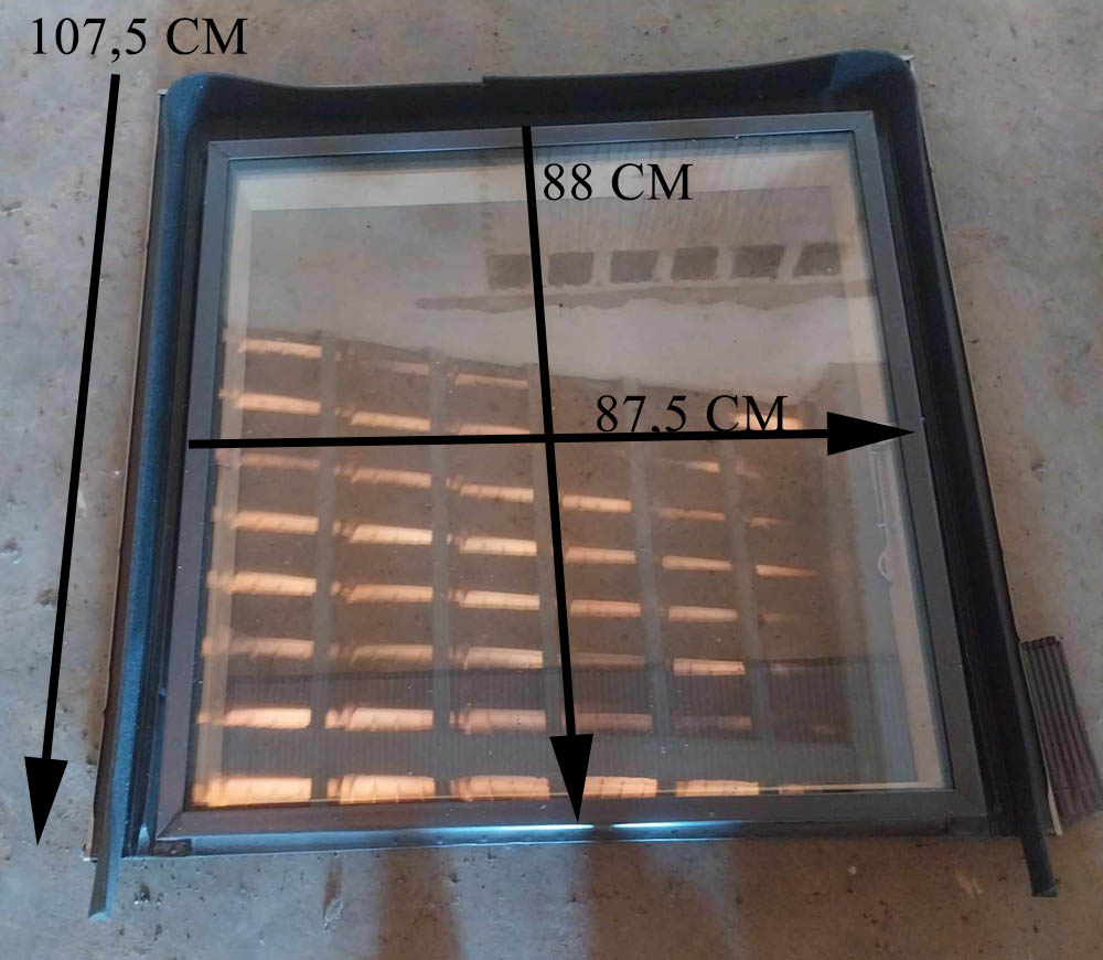 Medidas da clarabóia velux