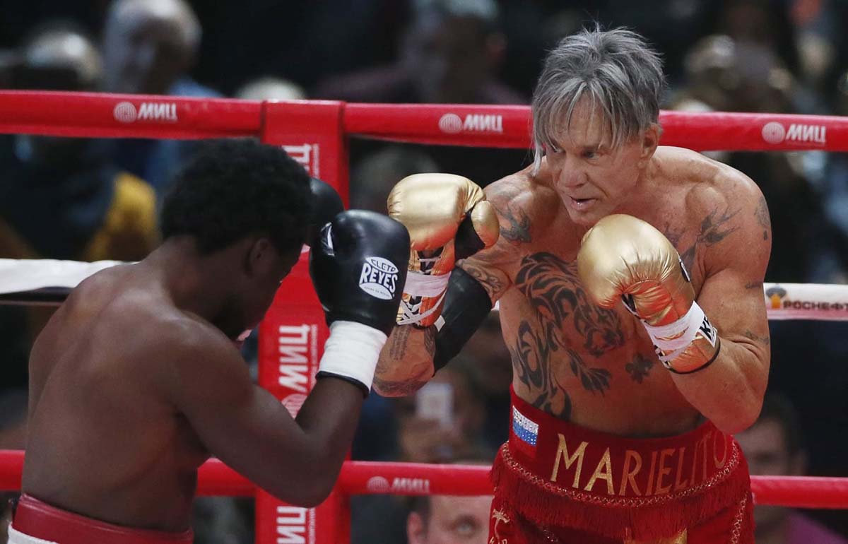 Mickey Rourke no ringue