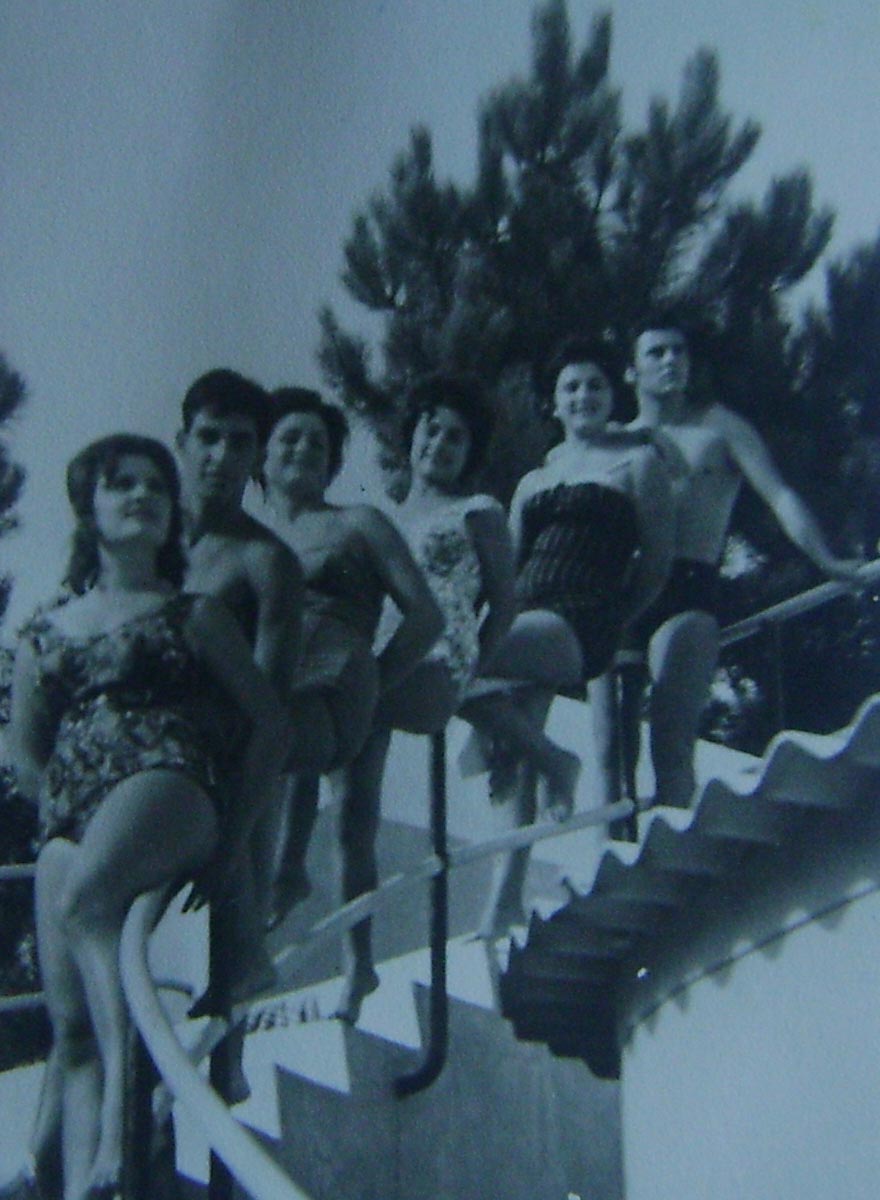 Lidia no Muxito com os amigos