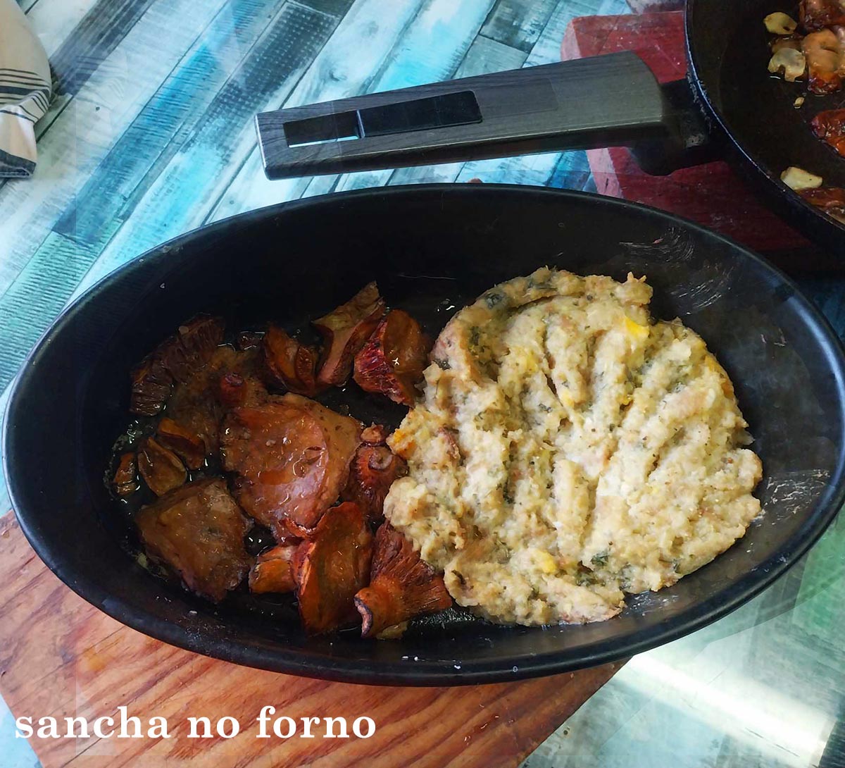 Cogumelo Sancha no forno