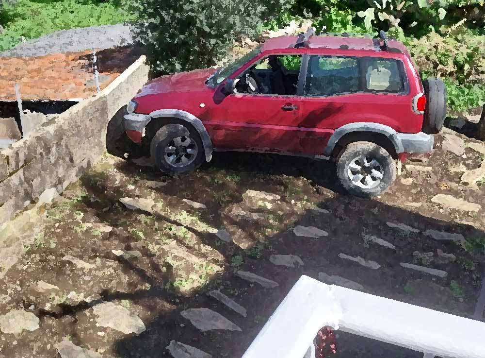 Projecto de Estacionamento exterior para 2 carros