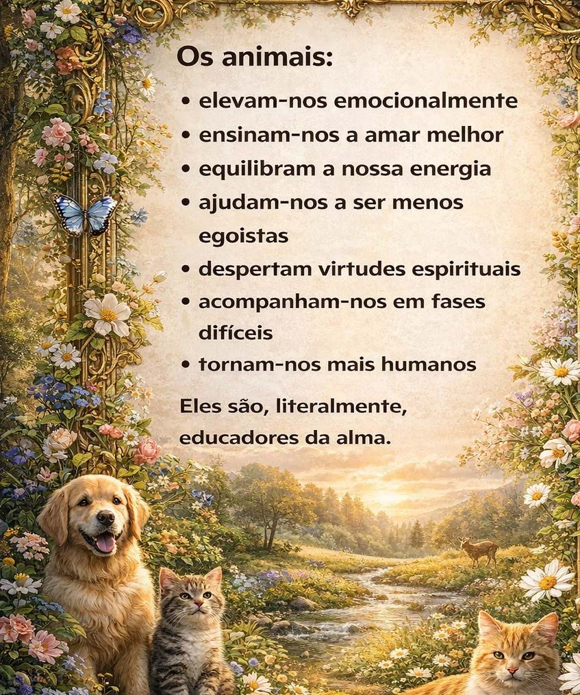 A importância dos animais de estimação da nossa vida