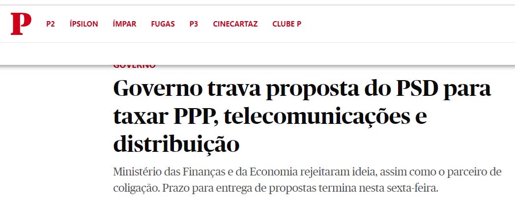 taxar as PPP