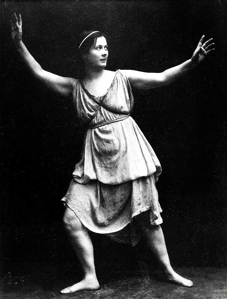 A dançarina Isadora Duncan