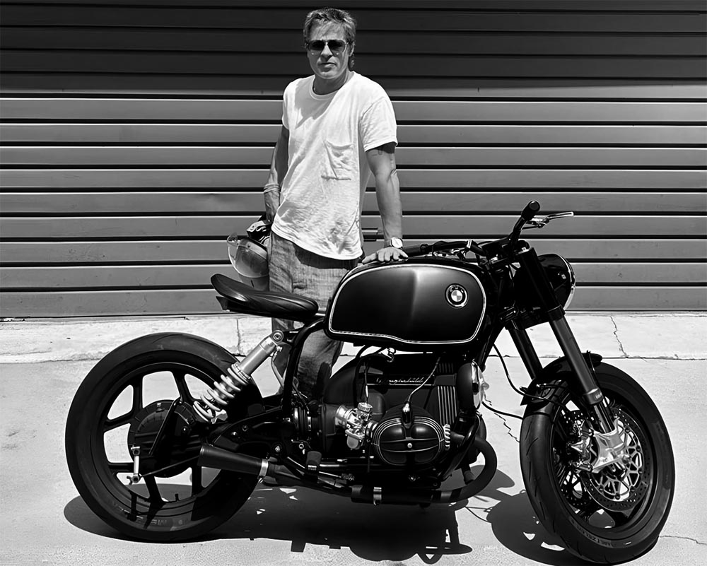 O motard Brad Pitt