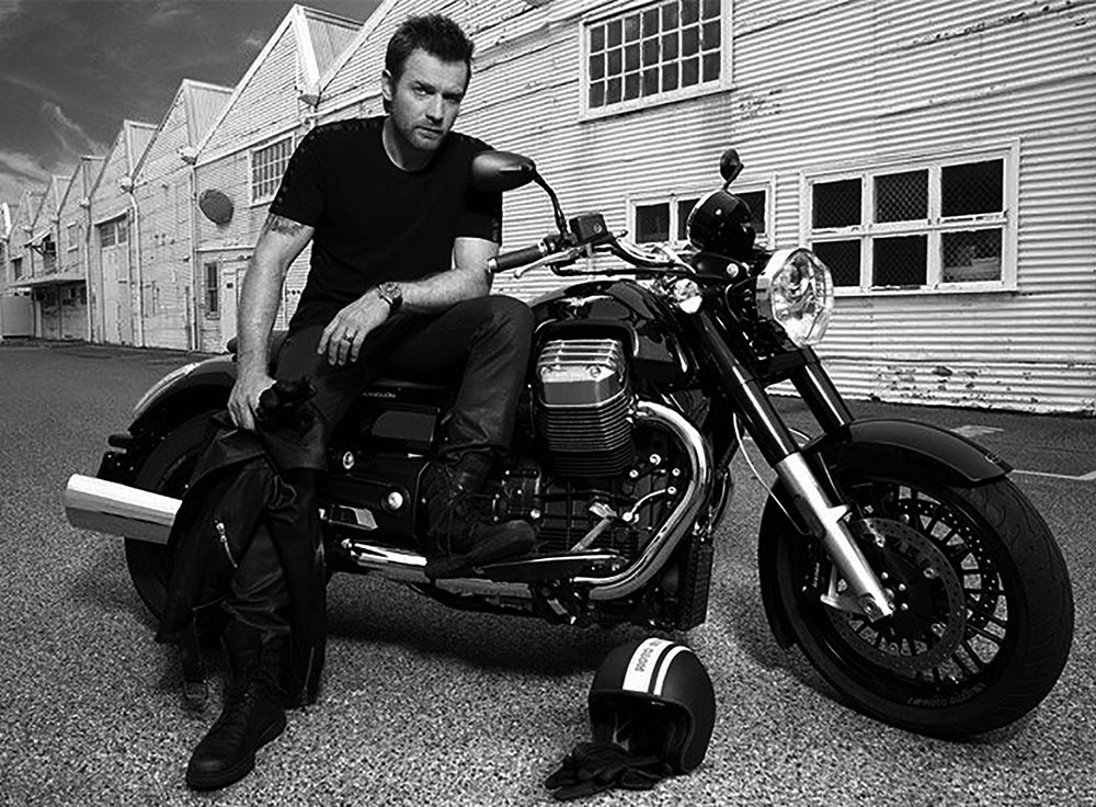 O motard Ewan McGregor