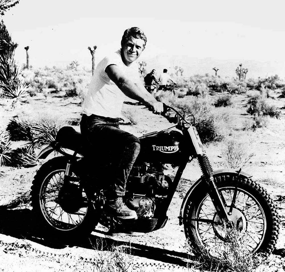 O motard Steve McQueen