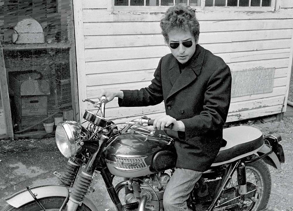 O motard Bob Dylan