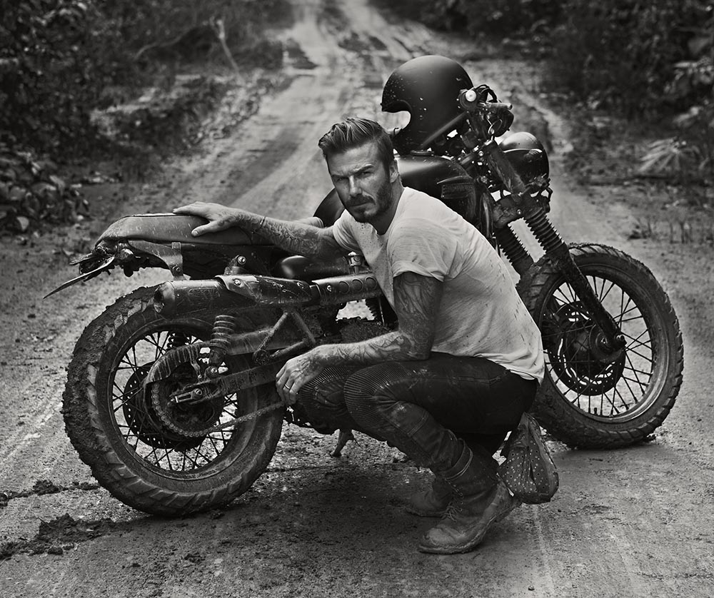 O motard David Beckham