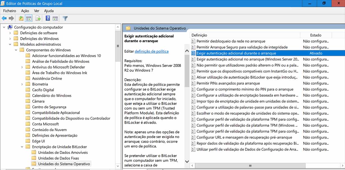 activar BitLocker