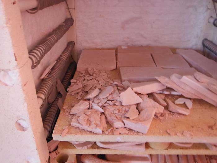 A piece that is not dry will explode