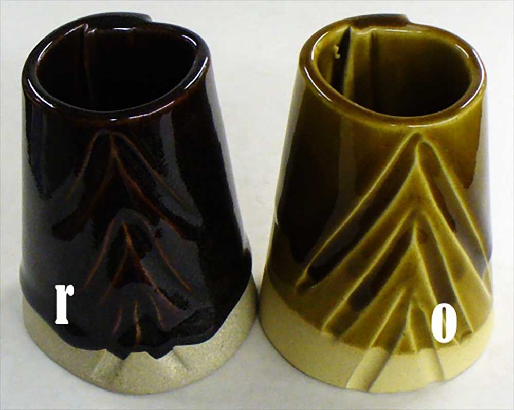 Copper oxide in ceramic glazing